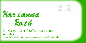 marianna roth business card